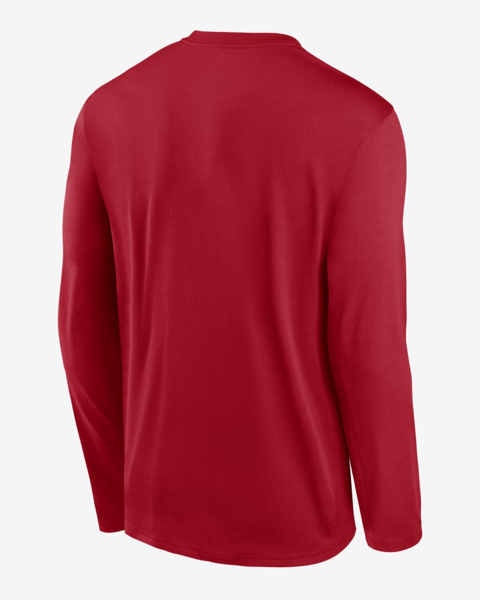 Nike Men s Red Washington Nationals Authentic Collection Practice Performance Long Sleeve T Shirt